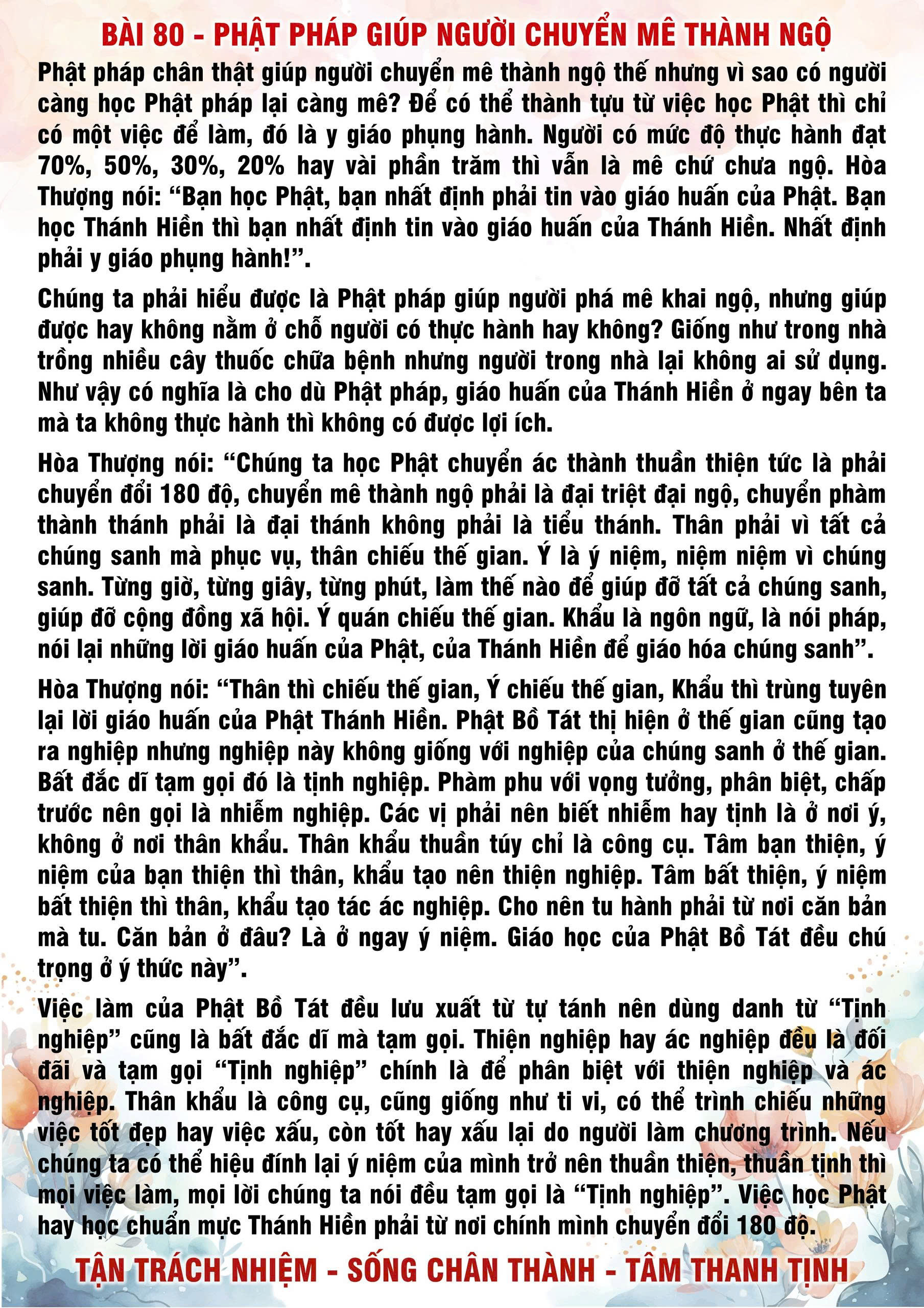 80 · PHTT - Phật Pháp Giúp Người Chuyển Mê Thành Ngộ - 80